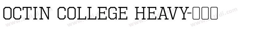 Octin College Heavy字体转换